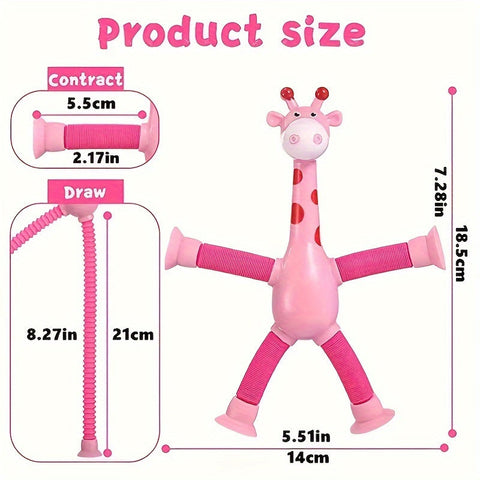FlexiGiraffe Saugnapf Spielzeug – Kreativ und Elastisch