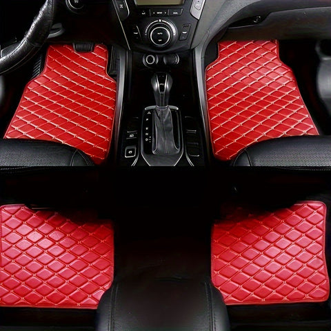 Luxe PU-Leder Fußmatten für Autos – Langlebig und Pflegeleicht