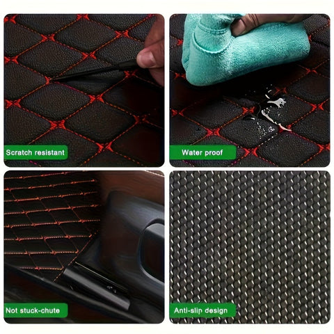 Luxe PU-Leder Fußmatten für Autos – Langlebig und Pflegeleicht
