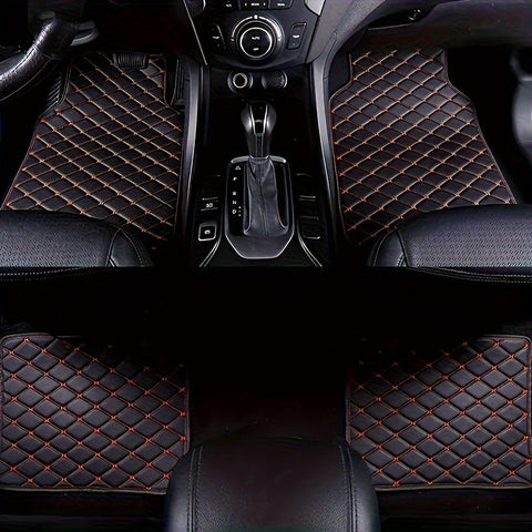 Luxe PU-Leder Fußmatten für Autos – Langlebig und Pflegeleicht