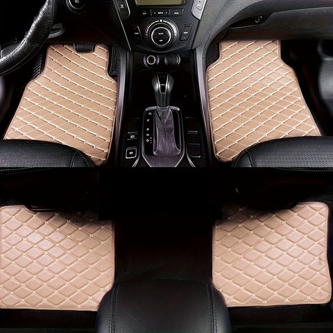 Luxe PU-Leder Fußmatten für Autos – Langlebig und Pflegeleicht