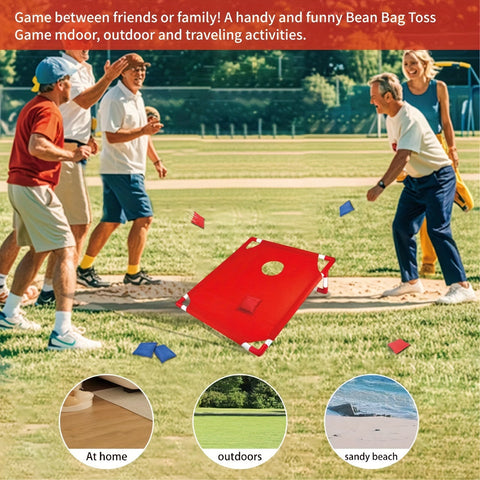 Tragbares Cornhole-Spielset – Perfekt für Familienvergnügen im Freien