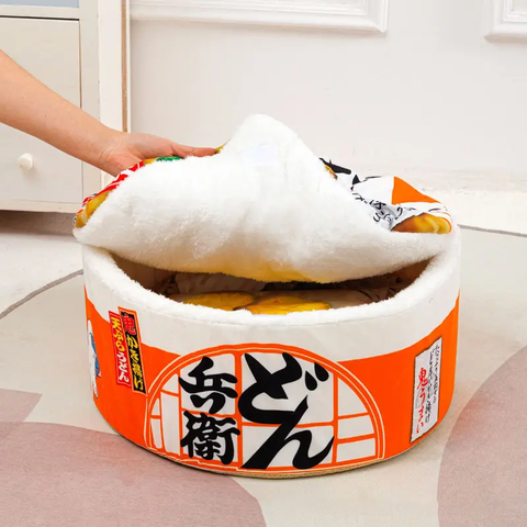 Gemütliches Ramen Katzenbett - Ein Bequemer Traum für Deine Katze