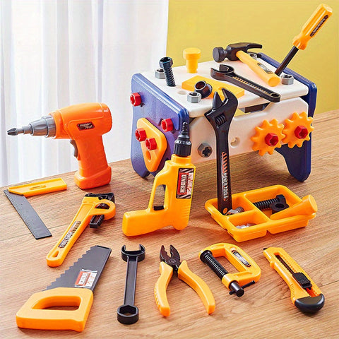 BuilderPro Educative Kinder Werkzeugset - Für Kreatives Bauen und Spielen