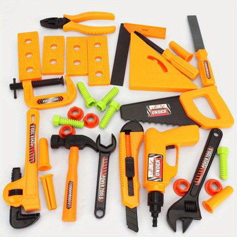 BuilderPro Educative Kinder Werkzeugset - Für Kreatives Bauen und Spielen