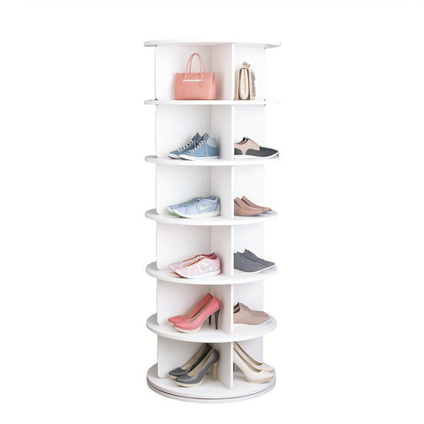 ShoeSpin 360° Drehbares Schuhregal - Platzsparend und Multifunktional