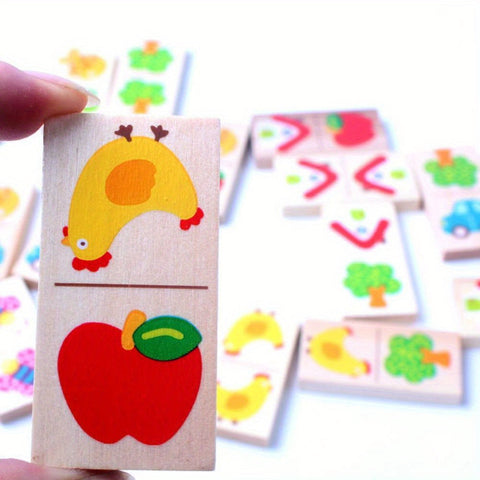 Verspieltes Domino Puzzle - Zum Lernen und Spaß haben