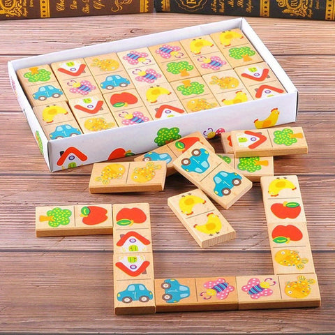 Verspieltes Domino Puzzle - Zum Lernen und Spaß haben