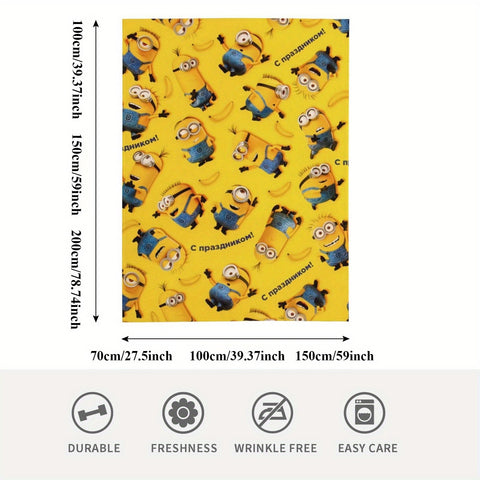 Minions Fleece Decke - Weiche & Warme Flanelldecke für Kinder