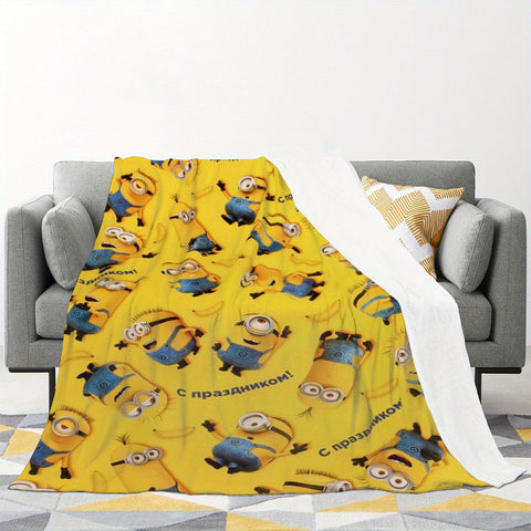 Minions Fleece Decke - Weiche & Warme Flanelldecke für Kinder