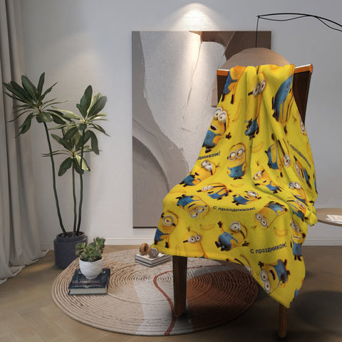 Minions Fleece Decke - Weiche & Warme Flanelldecke für Kinder