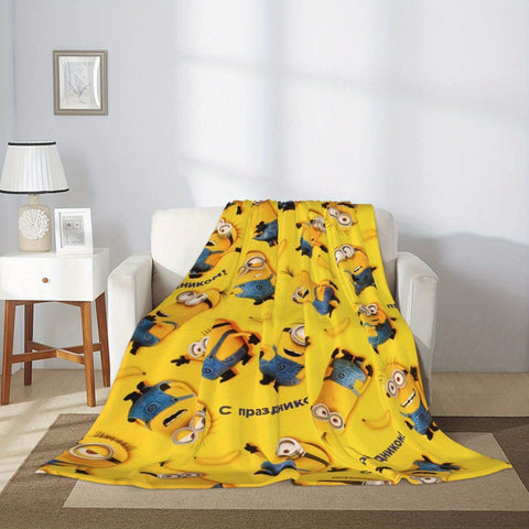 Minions Fleece Decke - Weiche & Warme Flanelldecke für Kinder