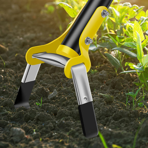 Edelstahl Ergonomisches Gartenwerkzeug mit Dreieckigem Kopf – Für Unkraut und Boden