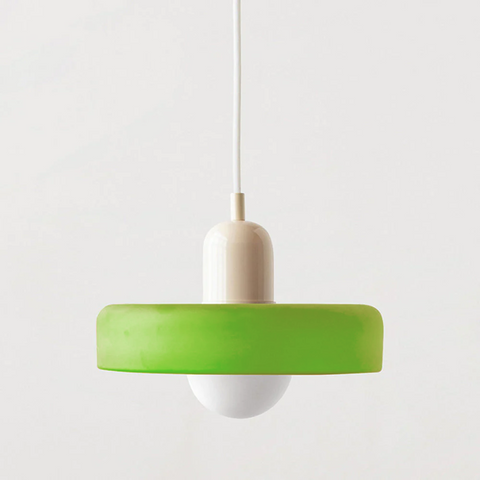 ColorLoop Pendelleuchte – Kunstzinnige Bauhaus-Hängeleuchte mit Warmlicht