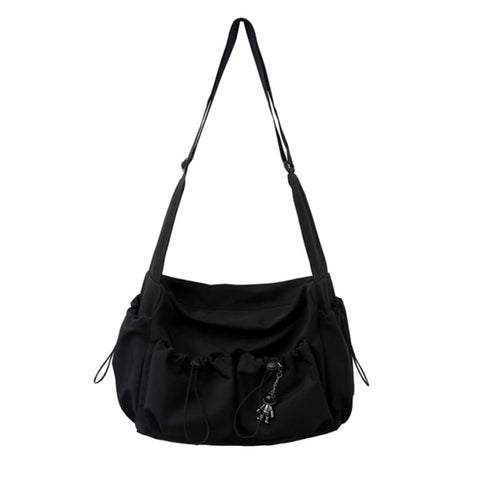 UrbanEase Umhängetasche – Zugband Schultertasche mit großer Kapazität