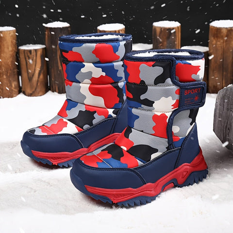 Trendige Camouflage Schneestiefel - Für Abenteurer