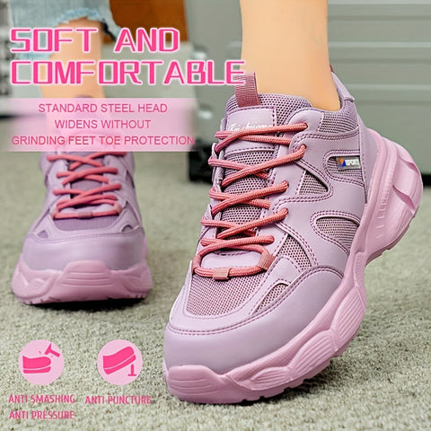Damen Sicherheitsarbeits Sneakers – Stahlkappen und Durchstichsicher