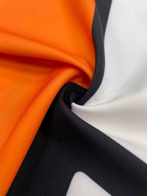 Eleganter geometrischer bedruckter Jumpsuit – Breite Hosenbeine und Gürtel für Partys und legere Kleidung