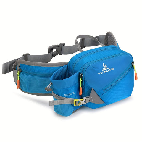 Vielseitige Lauf-Hüfttasche mit Wasserflaschenhalter – Langlebiges Nylon mit Reißverschlüssen für Wandern und Marathons