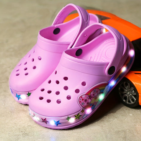 Leuchtende Kinderklompen – Atmungsaktive und Rutschfeste Schuhe