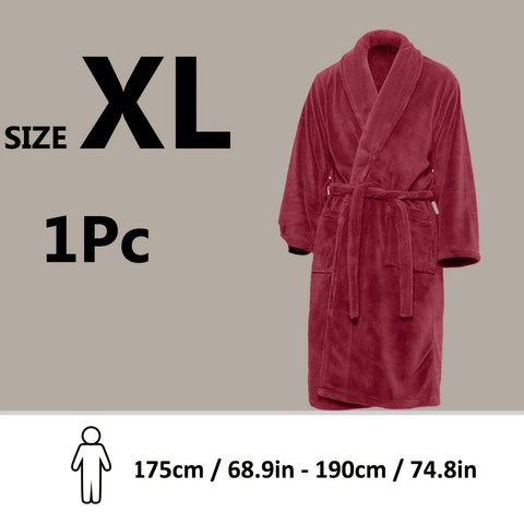 Luxe Unisex Coral Fleece Bademantel – Ultraweich und Warm für Deinen Komfort