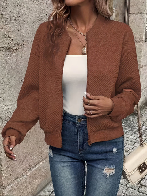 Stylische Woven Bomberjacke - Leicht und Komfortabel für Jeden Anlass