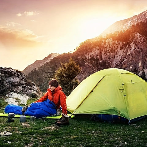 Warme Schlafsack mit Kapuze – Perfekt für Camping und winterliche Abenteuer