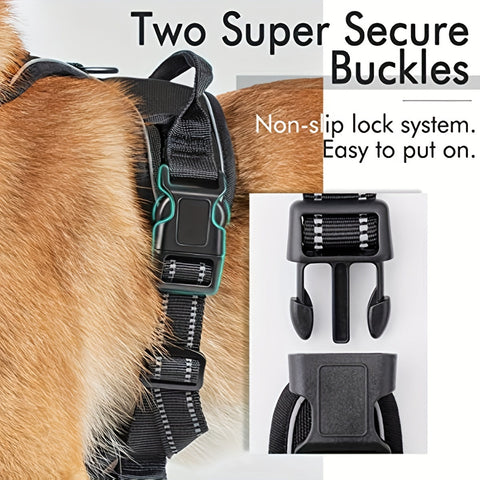 Reflektierendes Hundegeschirr mit Leinen-Set - Verstellbar und Sicher für Spaziergänge und Training
