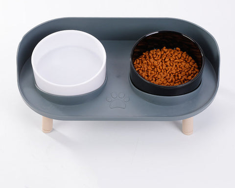 Erhöhte Doppelte Futterschüssel für Haustiere – Komfortables und Gesundes Essen für Katzen und Hunde