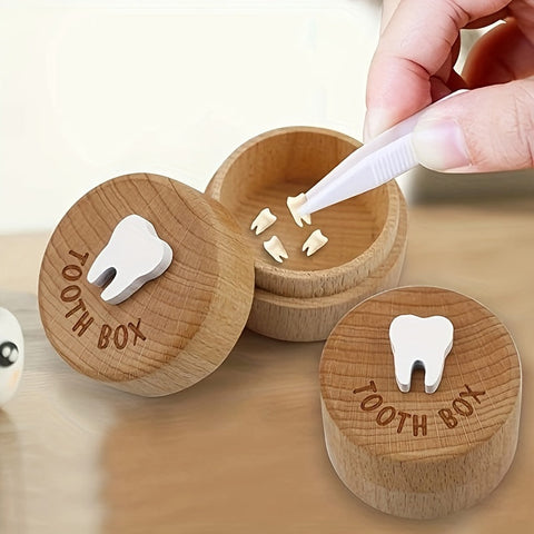 Zahnfee Box für Kinder - Holz Zahnbox als Erinnerung und Souvenir