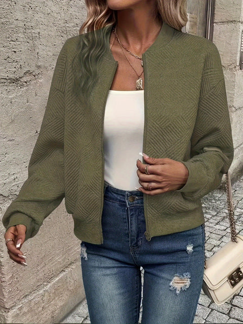 Stylische Woven Bomberjacke - Leicht und Komfortabel für Jeden Anlass