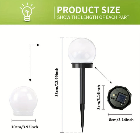 Solar LED Gartenlampen – Sphärische Beleuchtung für Wege und Gärten