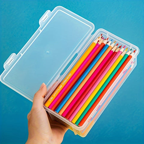 Transparente Aufbewahrungsbox - Praktisch und Langlebig für Schulbedarf