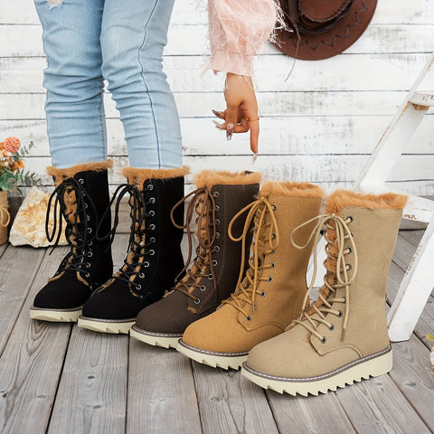 Lieke Winterstiefel mit Schnürsenkeln - Für Stil und Wärme