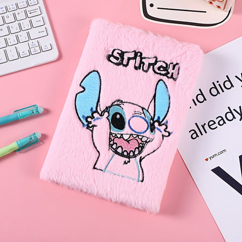 Stitch Plüsch Tagebuch – Kawaii Cartoon Notizbuch für Erwachsene und Kinder