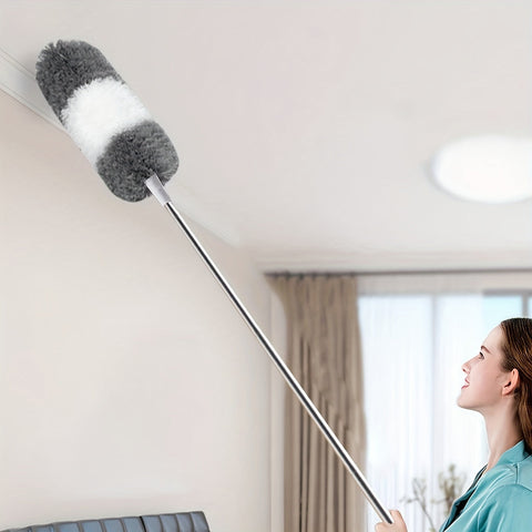 Teleskop-Mikrofaser-Staubwedel – Waschbar, Flexibel und Perfekt für Hohe Decken