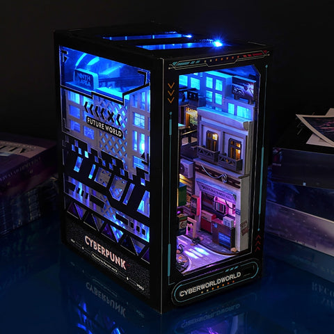 Cyberpunk DIY Cabin Kit – 3D Modell für Wohnkultur mit Beleuchtung