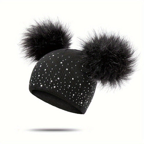 Lily Mädchen Pompon Mütze - Verspielt und Warm für die Wintermonate