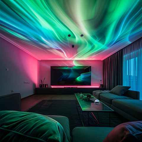 Magischer Lichtshow-Projektor - Verzaubernder Bunter Sternenhimmel Effekt