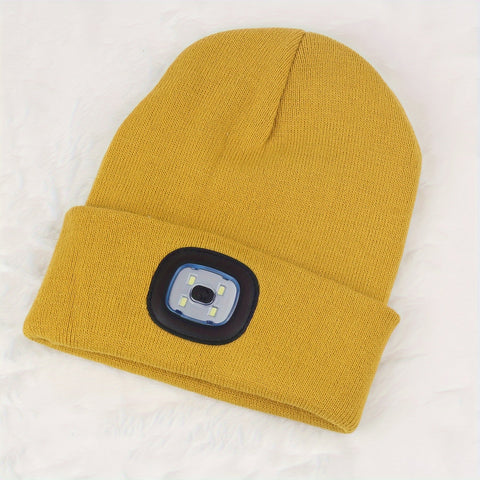 Unisex Beanie mit LED Licht – Praktische Beleuchtung für Abendspaziergänge