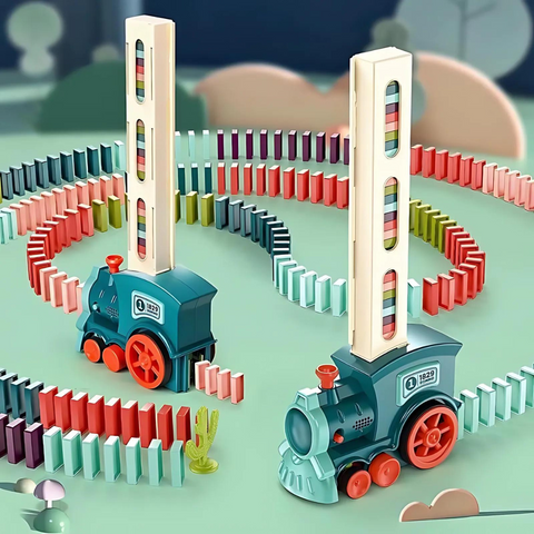 Automatische Dominoreihe - Spielspaß und Bildung