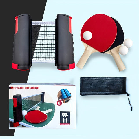 Tragbares Tischtennis-Set - Ideal für drinnen und draußen