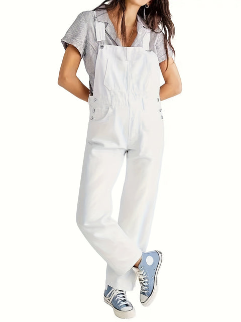 Trendiger Denim Damen Jumpsuit – Lässig und Stilvoll für Frühling, Sommer und Herbst
