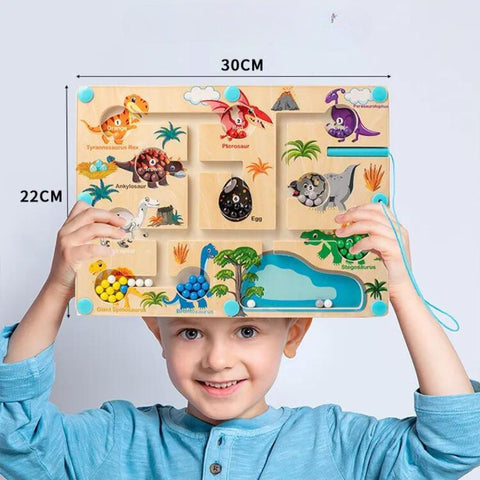 Bildungs Magnetische Dinosaurier Labyrinth - Farben und Zählen Lernen