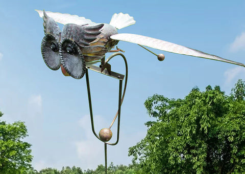 Metallischer Vogel Windgenerator - Dekorative Gartenornamente