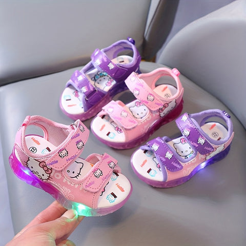 Sanrio Leuchtende Mädchensandalen – Bequeme und Atmungsaktive Sommerschuhe