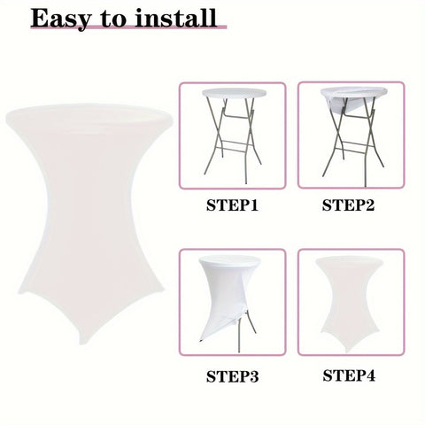 Stretchy Cocktail-Tischdecke - Einfarbig, Ideal für Feiern und Veranstaltungen