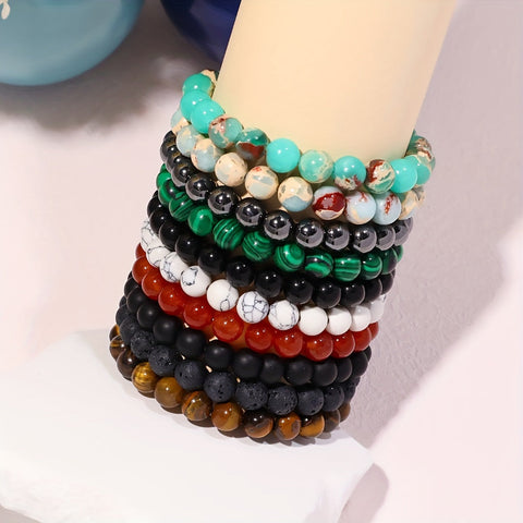 Bunte Natursteinarmbänder - Für einen stilvollen Flair