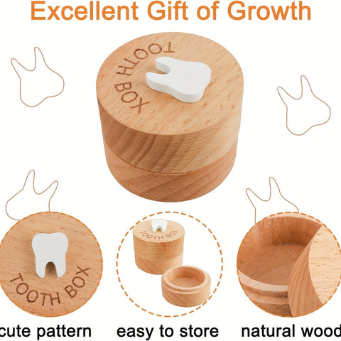 Zahnfee Box für Kinder - Holz Zahnbox als Erinnerung und Souvenir