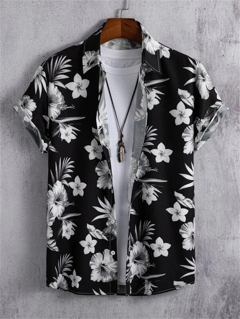 TropicWave Palmprint Hemd – Lässig und Stilvoll für Herren